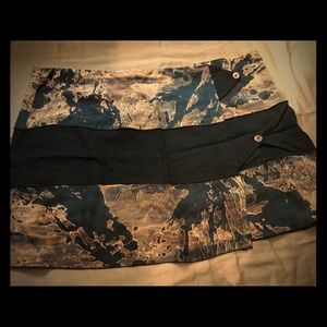 Handmade tye-dye wrap mini skirt